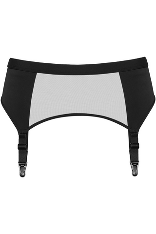 Maison Close Pure Tentation Black Suspender Belt - Black Lingerie