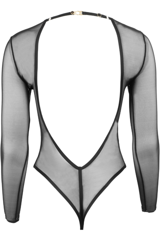 Atelier Amour Insoutenable Légèreté Long Sleeve Thong Body Black