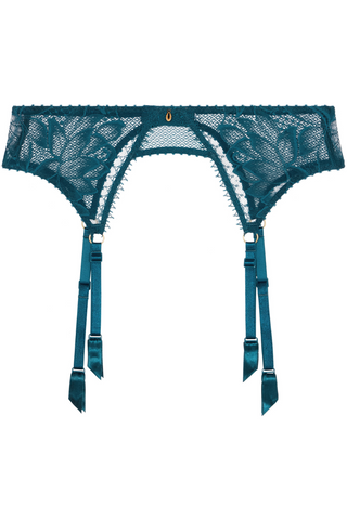 Aubade Blue Lace Suspender Belt Flawless Love - Luxury Garter Belt
