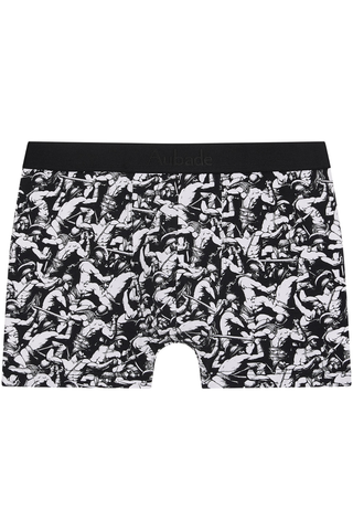 Aubade Organic Cotton Black & White Men's Gladiator Pattern Boxers 