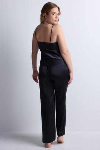 Aubade Midnight Whisper Black Silk V Neck Camisole - Silk Loungewear