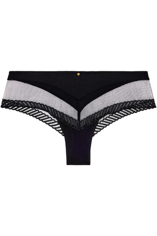 Aubade Black Cheeky Brief Sheer Emotion | French Knickers