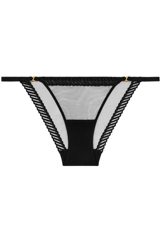 Aubade Black Mini Coeur Brief Sheer Emotion | French Knickers