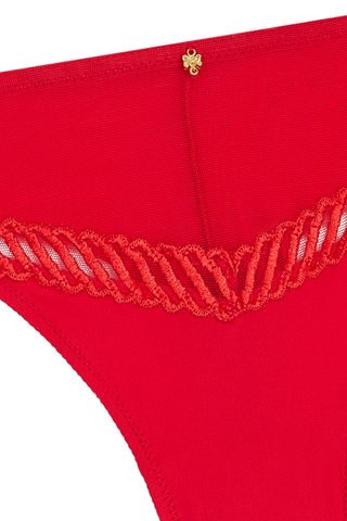 Aubade Sheer Emotion Red Tanga - Naughty Knickers