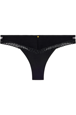 Aubade Black Tanga Thong Sheer Emotion | Seamless Knickers