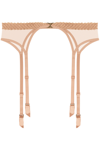 Aubade Sheer Emotion Sand Suspender Belt | Sexy French Lingerie