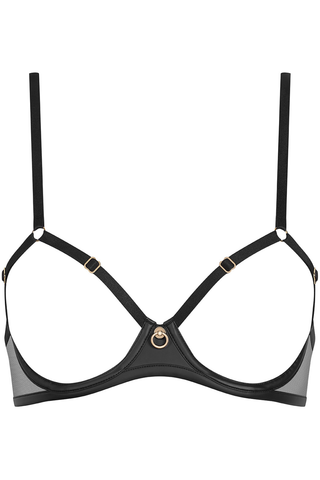 Maison Close Chambre Noire Open Underwired Bra Black