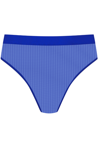 Maison Close Corps à Corps High Waist Thong Neon Blue