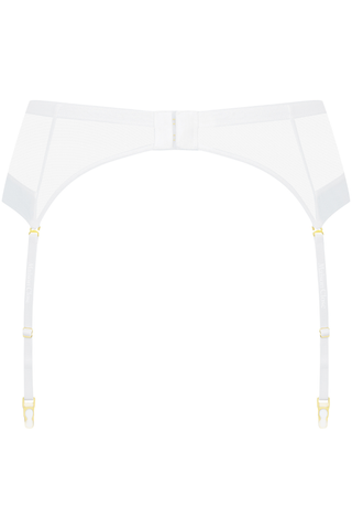 Maison Close Corps à Corps Suspender Belt White