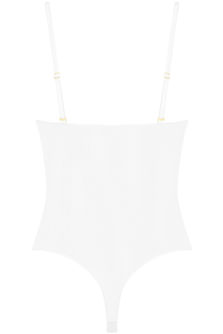 Maison Close Corps à Corps Thong Bodysuit White