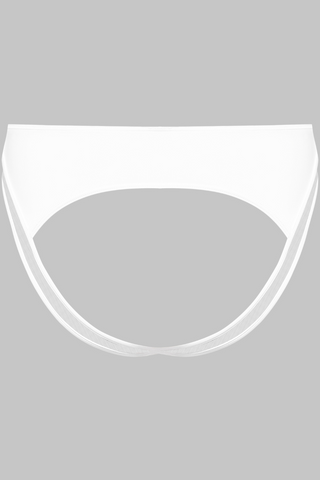 Maison Close Pure Tentation White Open High Waist Brief