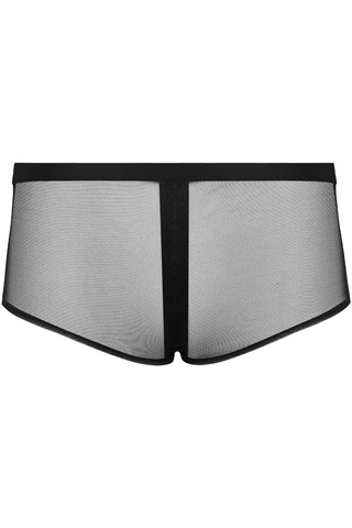 Maison Close Pure Tentation Black Openable Shorty - Sheer Knickers