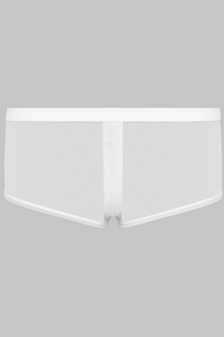 Maison Close Pure Tentation White Openable Shorty - Ouvert Knickers