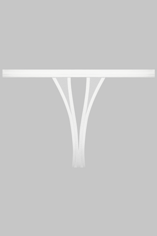 Maison Close Pure Tentation White Openable Mini Thong - Ouvert Knickers