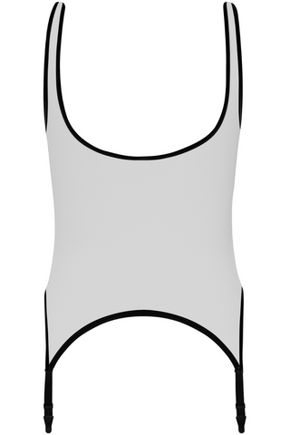 Maison Close Pure Tentation Sheer Black Suspender Tank Top