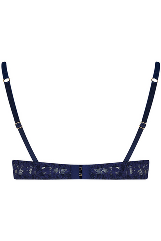 Muse by Coco de Mer Beatrice Half Cup Bra Navy