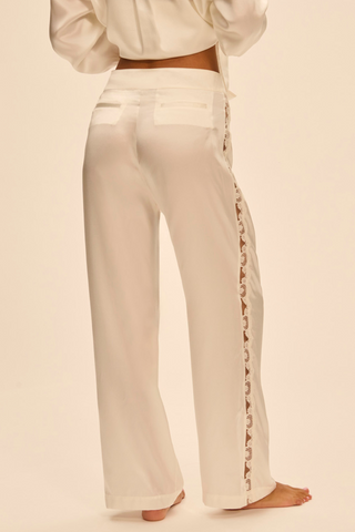 Simone Pérèle Love Me Natural Silk & Embrodiery Trousers