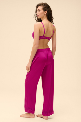 Simone Pérèle Satin Secrets Pink Pyjama Pants - Satin Pyjamas