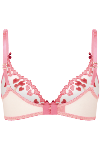 Agent Provocateur Cupid Plunge Underwired Bra Pink/Red